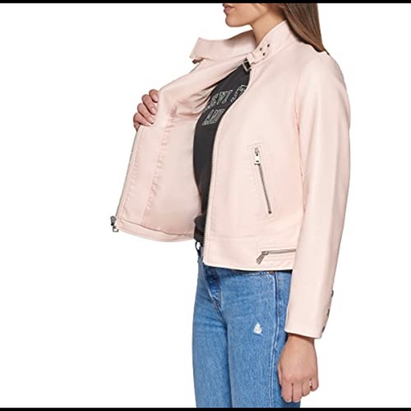 Levi's Women's Faux Leather Motocross Racer Jacket - Picture 4 of 5